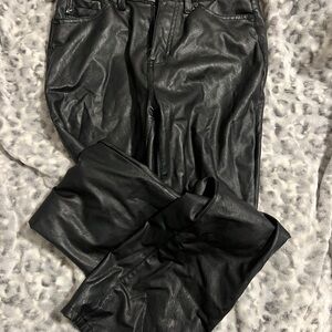 Black Leather Pants